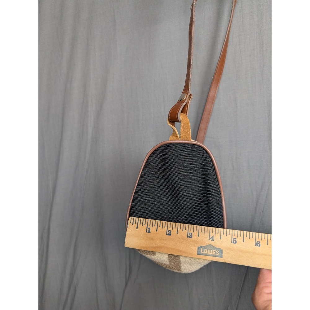Pendleton Wool Crossbody Purse Bag Barrel Aztec Southwest leather Strap - Picture 7 of 11